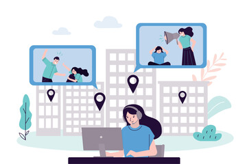 Online crisis hotline, assistance in hard life situations, such as addiction, abuse and domestic violence, mental health issues.