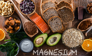 Composition with food products rich in magnesium - 784590718