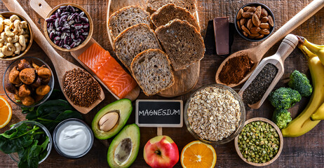 Composition with food products rich in magnesium - 784590726