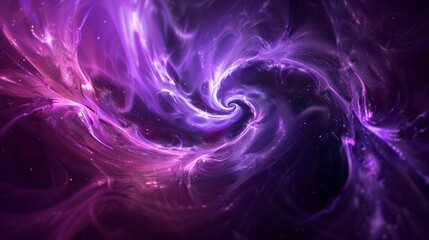 An abstract purple background with a bright purple swirl - obrazy, fototapety, plakaty