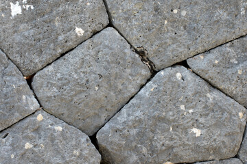 The texture of the a stone wall remain at the Imirzeli ruins