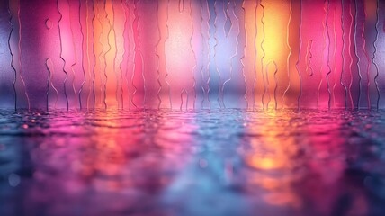 Rainbow Reflections - abstract colorful background