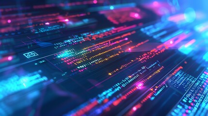 Fototapeta premium an realisttic background illustration for a knowledge base, database schemas and content, and much more, modern, futuristic