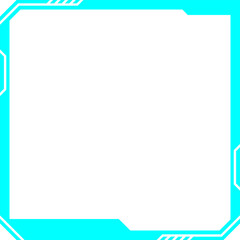 blue abstract frame set technology future interface hud .	