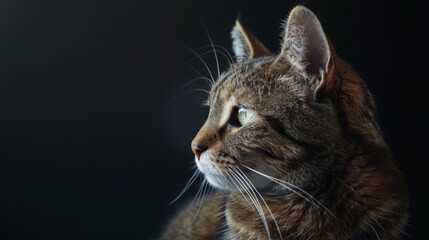Fototapeta premium Cat background. Beautiful cat background