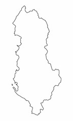 Albania outline map