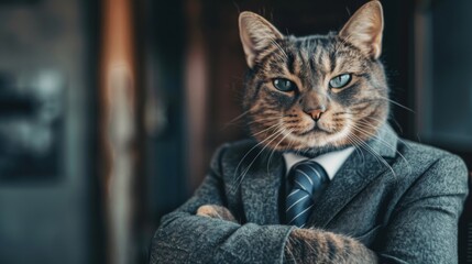 Cat businessman. Business cat. Professional cat executive - 784601317