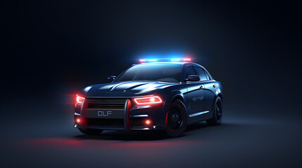 Police Car Criminal Icon 3d