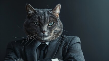 Cat businessman. Business cat. Professional cat executive - 784601566