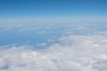 Fototapeta na wymiar aerial view of the clouds and sky