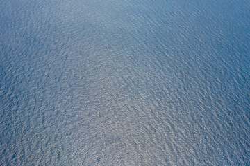 Sea surface and doldrums, top view of the sea, graphic resource.