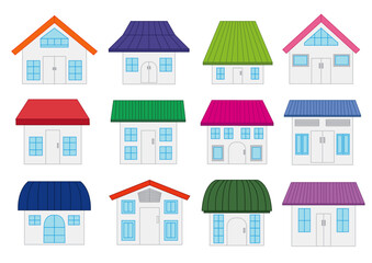 house design on white background illustration vector
