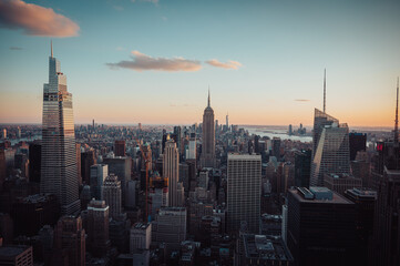 Fototapeta na wymiar Aerial view of New York Skyline