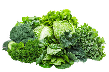 green goodness of plant-based food with an assortment of leafy greens and garden-fresh produce.
