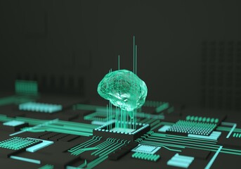 Artificial intelligence, data mining, deep learning modern computer technologies. Futuristic Cyber Technology Innovation. AI Brain , Large language model, Artificial General Intelligence AGI, LLM