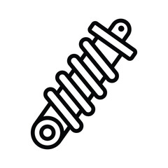 car shock suspension icon design vector in trendy style