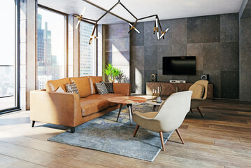 modern apartment interior.