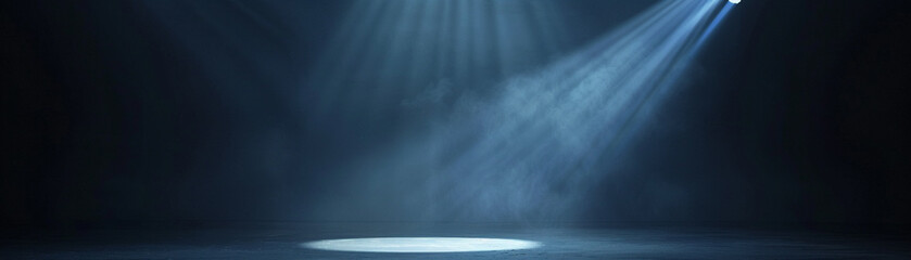 A spotlight illuminating one option among many on a dark stage, symbolizing the moment of choice.