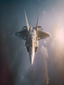 A F20 fighter jet soaring through the dark night sky in high resolution, high detail, with a hyper realistic, cinematic style in the style of a professional photographer The scene is beautiful
