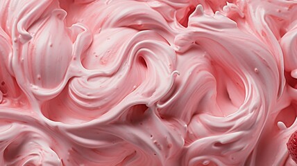 Delicious strawberry ice cream texture background