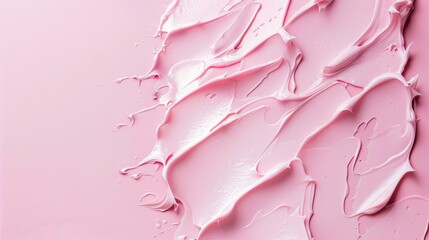 Close up of pink background with pink cream