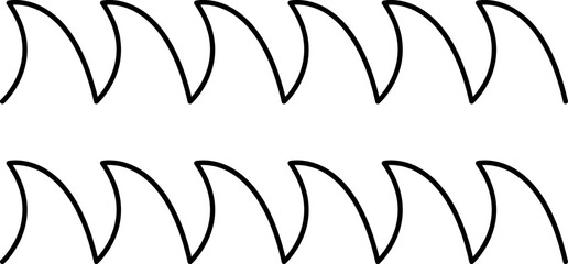 Water wave, sea wave. Wavy line set. Line water waves icon, sign vector. Zigzag line. Water logo, symbol or sign vector collection.