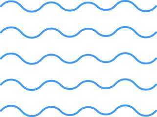 Water wave, sea wave, Wavy line set. Line water waves icon, sign vector. Zigzag line. Water logo, symbol or sign vector collection.