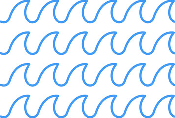 Fototapeta na wymiar Water wave, sea wave, Wavy line set. Line water waves icon, sign vector. Zigzag line. Water logo, symbol or sign vector collection.