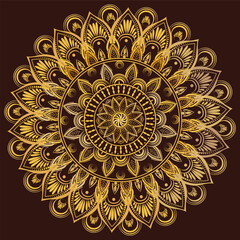 This is simple and vector Mandala Background and it is editable.