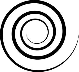 Set of spiral elements vector