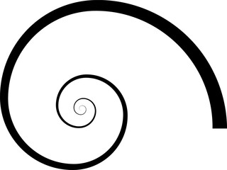 Set of spiral elements vector
