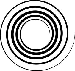 Set of spiral elements vector