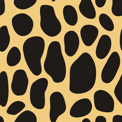 Mammals fur skin seamless pattern printable background. cat, giraffe and cow - 784621560