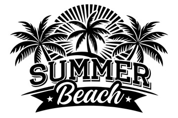 summer t-shirt design vector illustration 