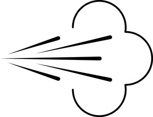 Spray vector icon. Spray icons set of water or air sprayer nozzle for paint aerosol or deodorant spray. Simple black spray cloud symbols - vector.