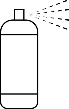 recommend clip art: Spray vector icon. Spray icons set of water or air sprayer nozzle for paint aerosol or deodorant spray. Simple black spray cloud symbols - vector.