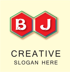 BJ Box Letter Logo Concept
