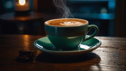 Obraz premium cup of coffee on the table