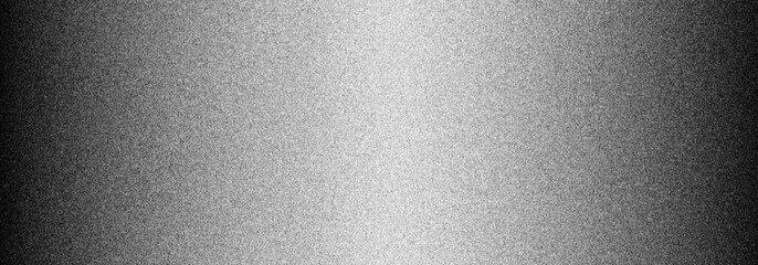 Monochrome abstract sandy gradient horizontal background. Halftone vector texture effect black to white to black
