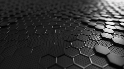 futuristic hexagon pattern in a 3D texture for modern abstract technology background designs