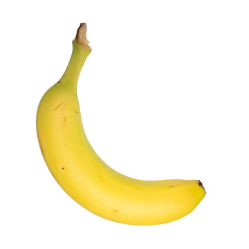 Banana scontornata su sfondo trasparente