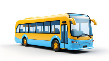 Obraz na płótnie Canvas Bus Icon 3d