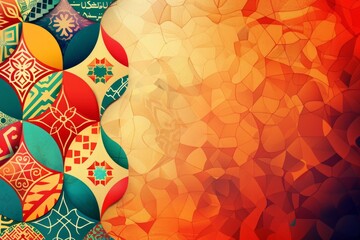 abstract background in arab colors and patterns, arab american Heritage Month april