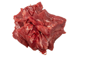 Raw pork tenderloin isolated on a white background.  Fresh meat.