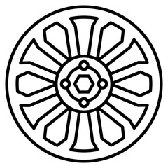 Wheel Rim Icon