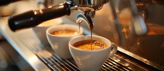  Artisanal coffee beans sourced from Italy create rich, aromatic espresso and cappuccino drinks. © Tor Gilje