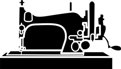 Antique Sewing Machine Illustration