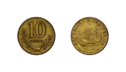 Ten Albanian leke coin of 2009