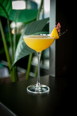 Summer refreshing lemonade drink or alcoholic cocktail