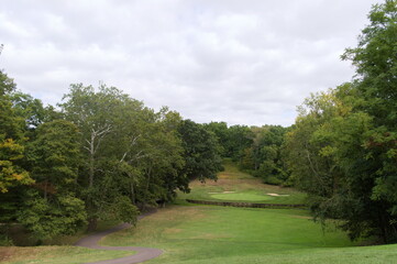 Fototapeta na wymiar golf course landscape